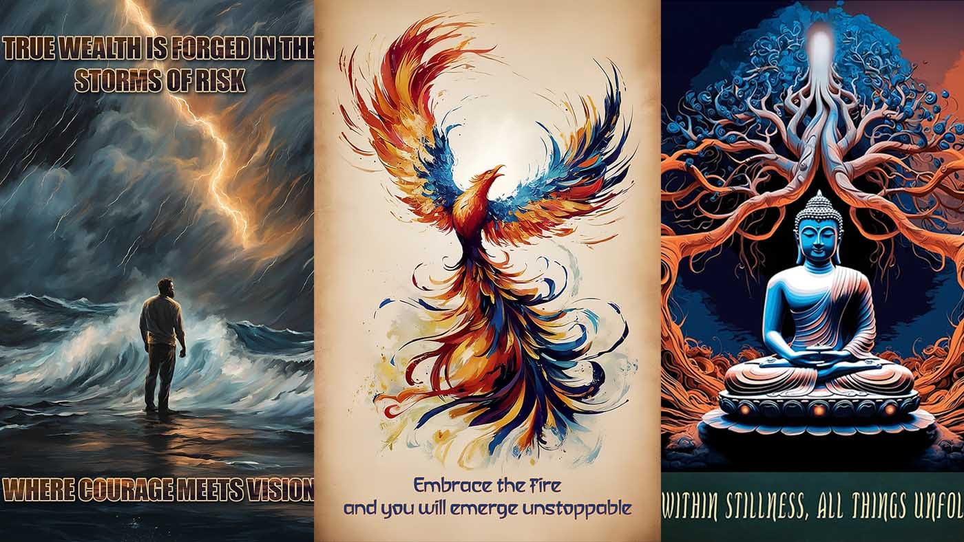 Preview of The Gifting Dad's motivational posters collection